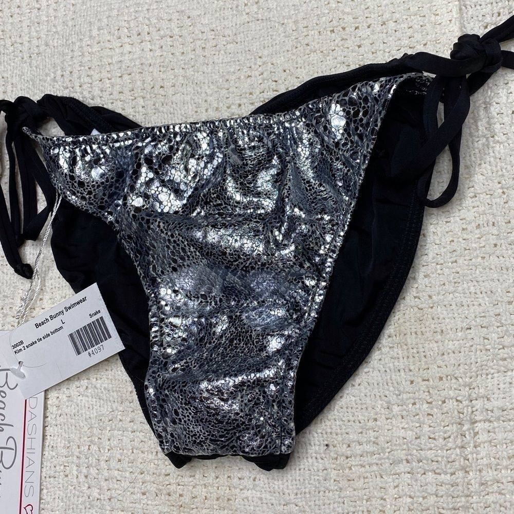 Beach Bunny Kardashians Kim 2 Snake Side Tie Bikini Bottom nwt - Picture 5 of 8